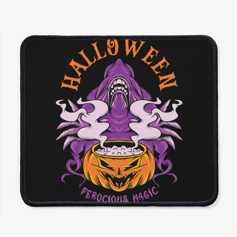 Halloween Ferocious Magic Design Mouse Pad