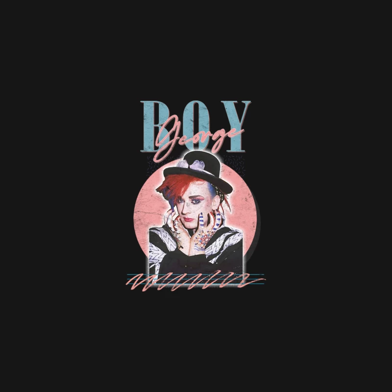 Boy George Vintage Style 80s Fan Art Design Desk Mat