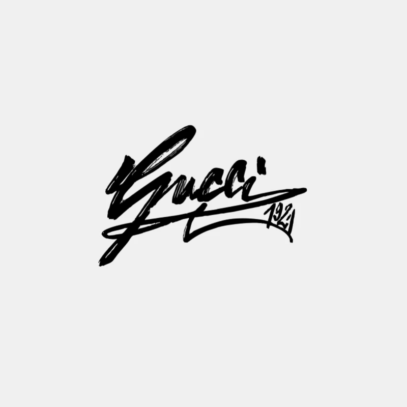 Logo Gucci noir sur fond blanc Homme Débardeur