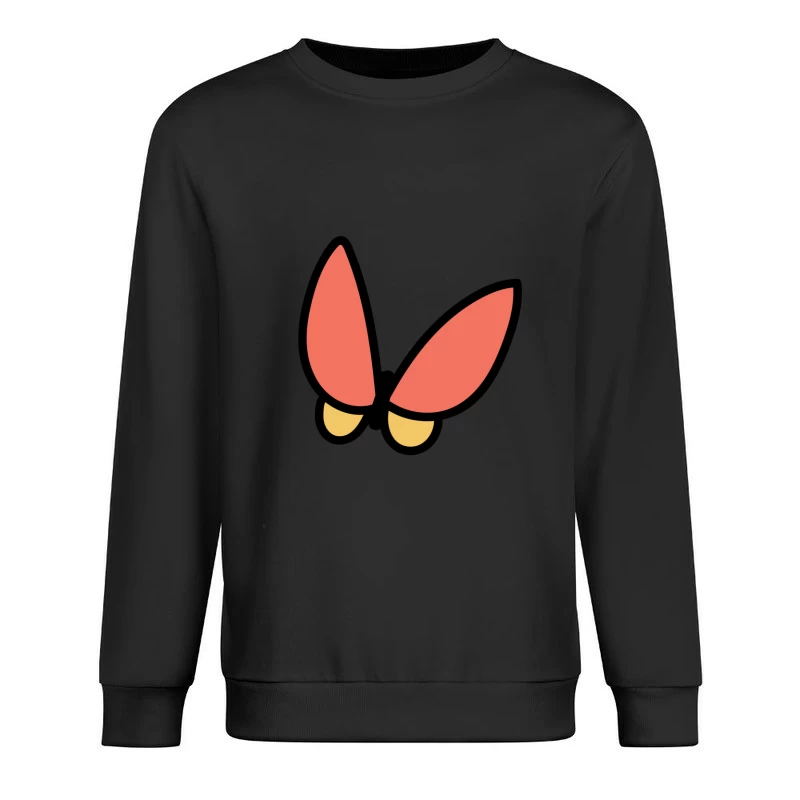 Papillon stylisé rouge Homme Sweat-shirt à enfiler