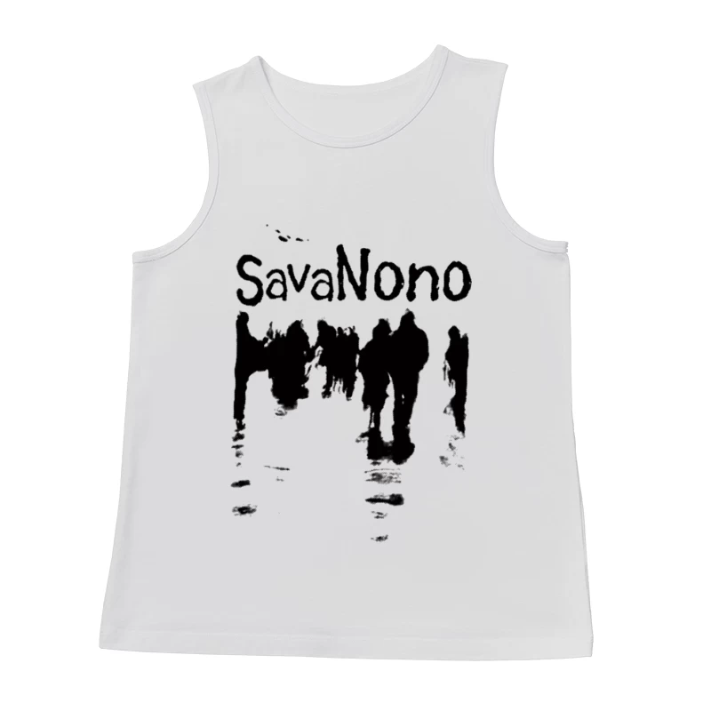 Schwarz-Weiß Menschen Silhouetten Herren Tanktops