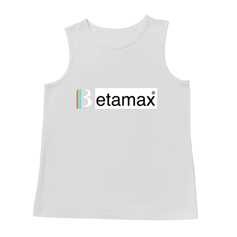 Etamax Modern Minimalist Brand Logo with Colored Stripes Male Tank Top