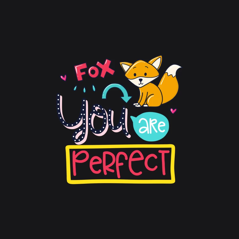 Illustration mignonne de renard avec message positif Homme Sweat à capuche