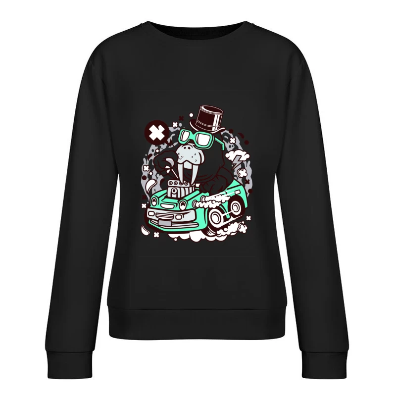 Morse chic en voiture surpuissante Femme Sweat-shirt à enfiler