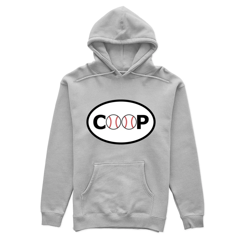 Baseball-Themed COOP Logo Design Female Pullover Hoodie