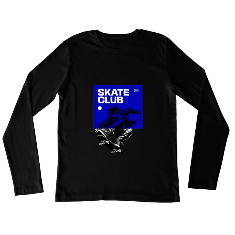 Affiche de Trick en Skate Femme Manches Longues T-Shirt
