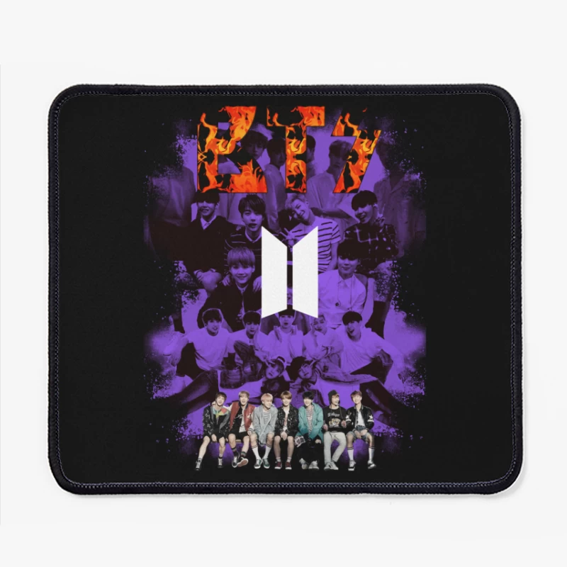 BTS K-Pop Group Art Mouse Pad