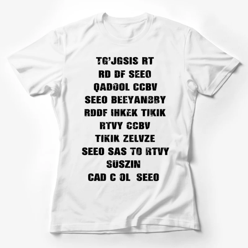 Verschlüsselter Text Rätsel Damen T-Shirt