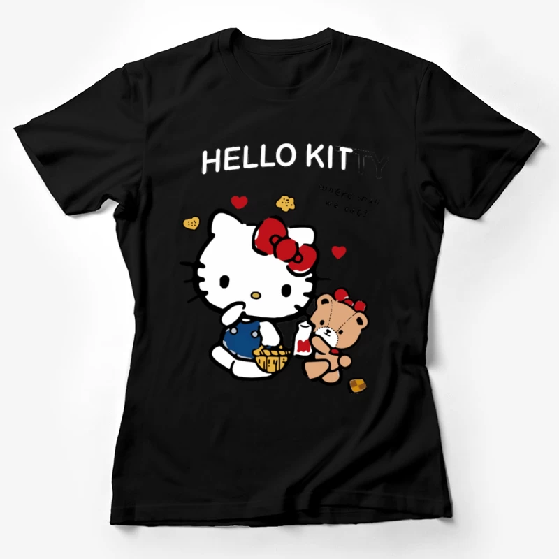 Hello Kitty und Teddy-Picknick Damen T-Shirt