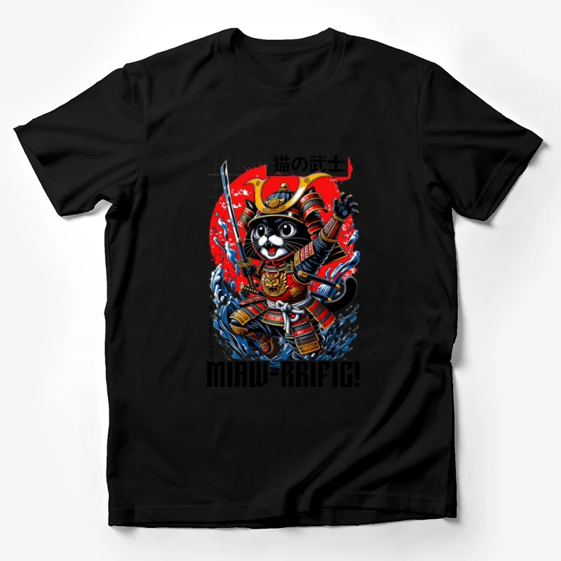 Illustration de chat samouraï Homme T-Shirt