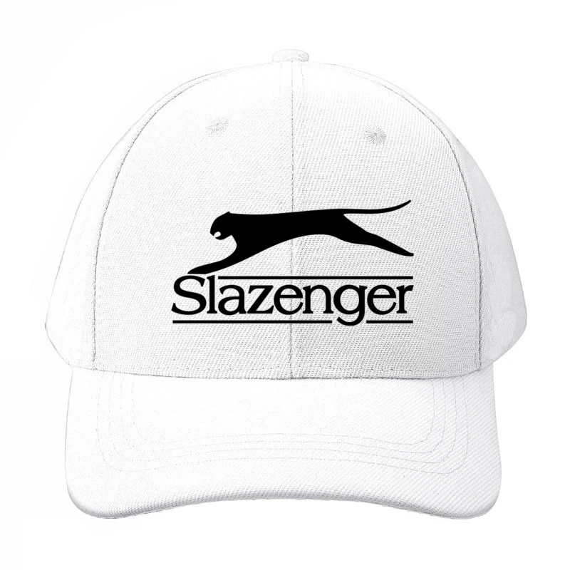 Slazenger Sports Brand Logo with Black Panther Silhouette Baseball Cap