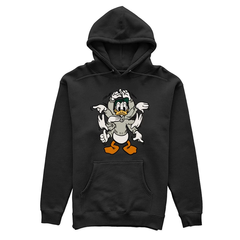 Comicfigur mit mehreren Armen Damen Pullover Hoodie