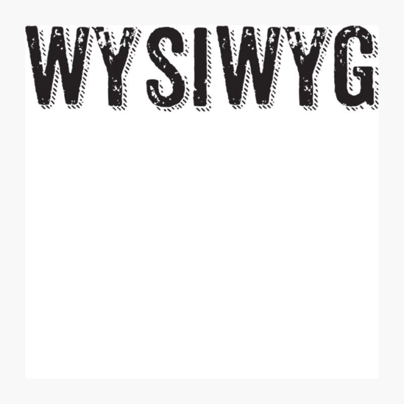 WYSIWYG Pin