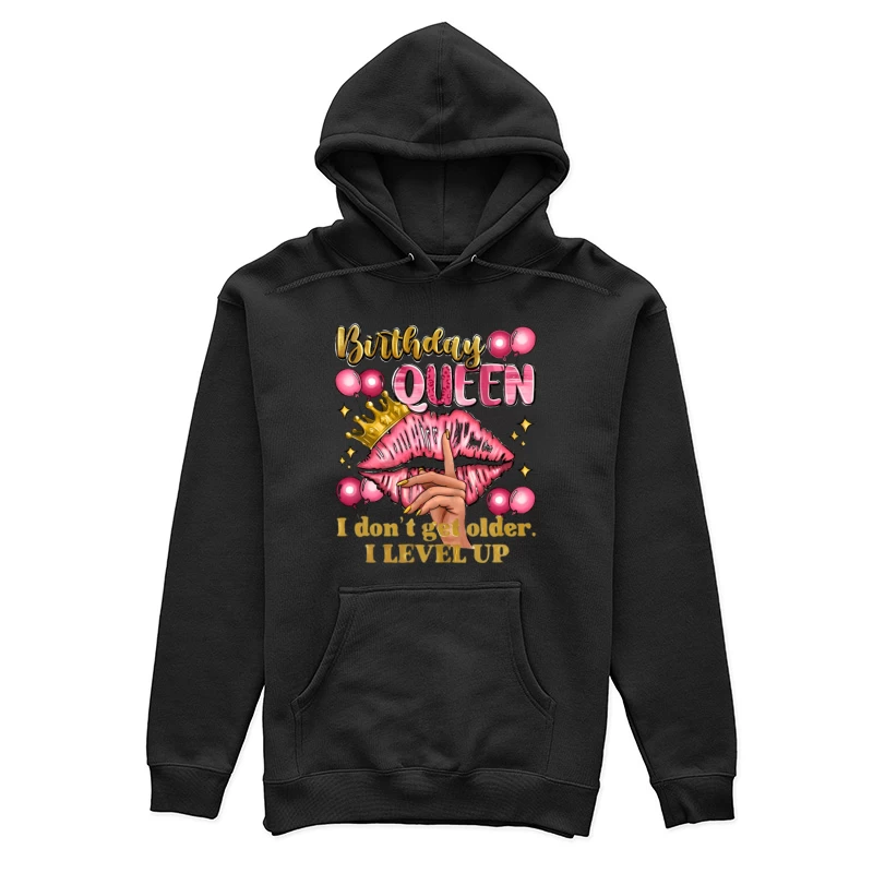 Reine d'anniversaire avec couronne et lèvres Femme Sweat à capuche
