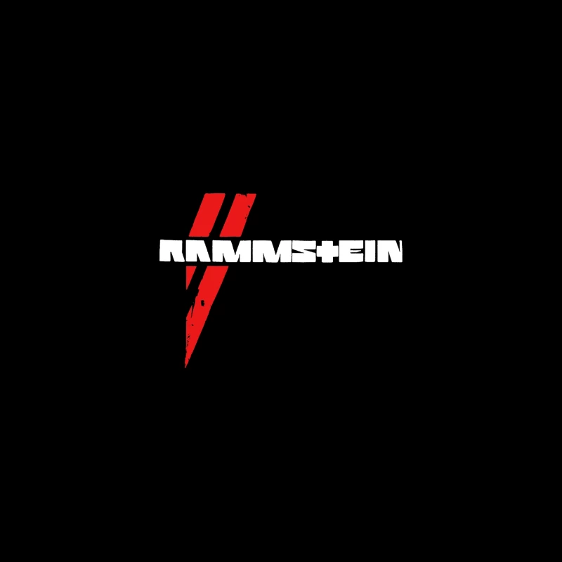 Rammstein Metal Band Logo in Red and White Coffee Mug