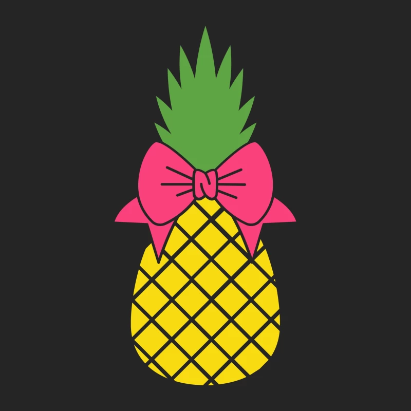 Ananas avec nœud rose Homme Sweat-shirt à enfiler