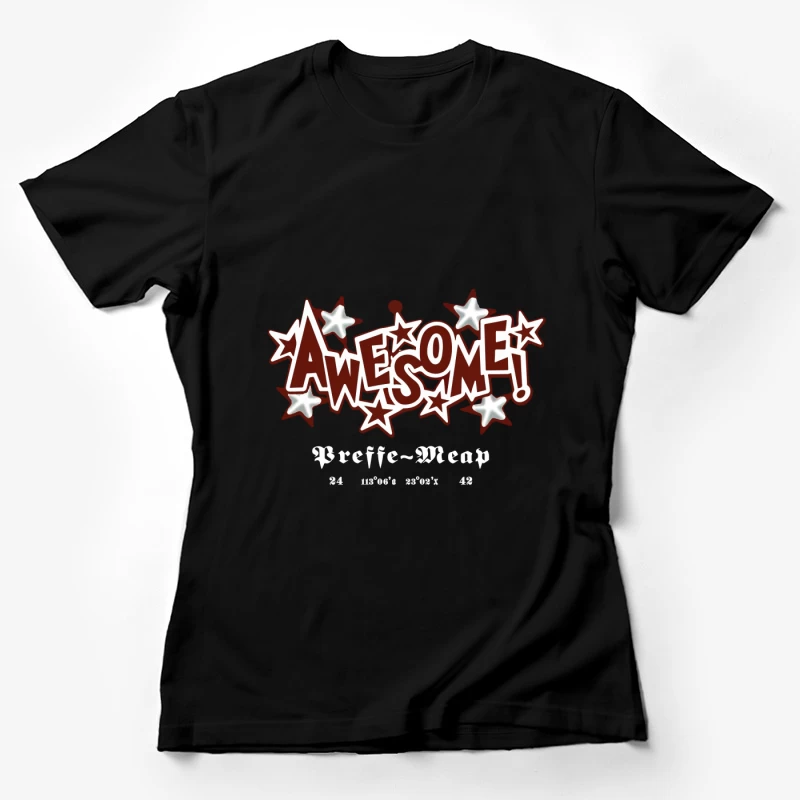 Fantastisches Design mit Sternen und Text Damen T-Shirt