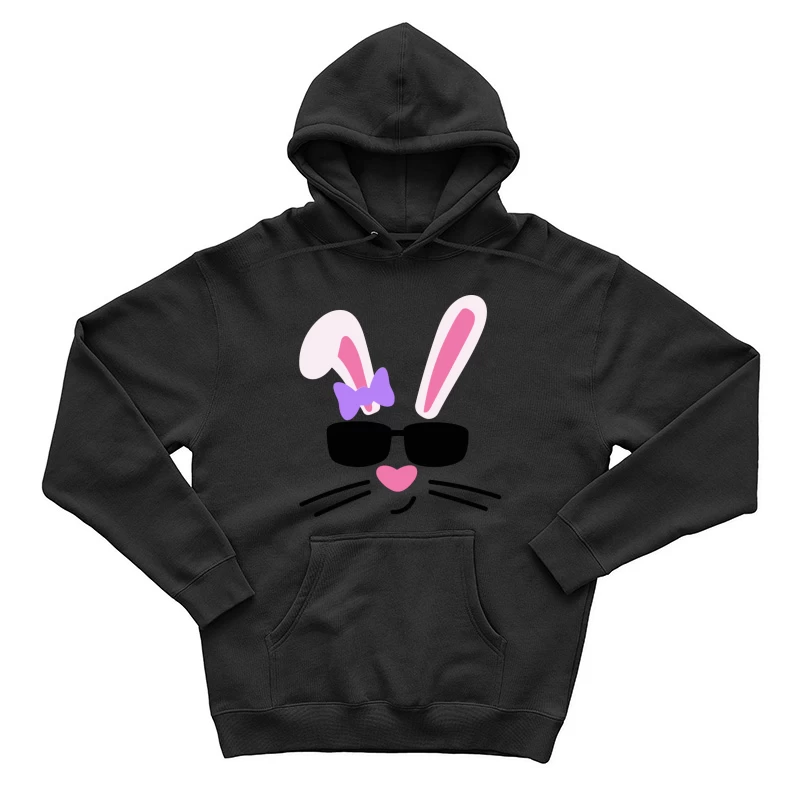 Visage de lapin avec lunettes et nœud Homme Sweat à capuche