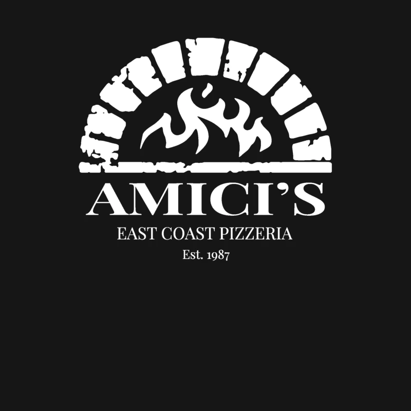 Amici's Logo Retro Male Long Sleeve T-Shirt