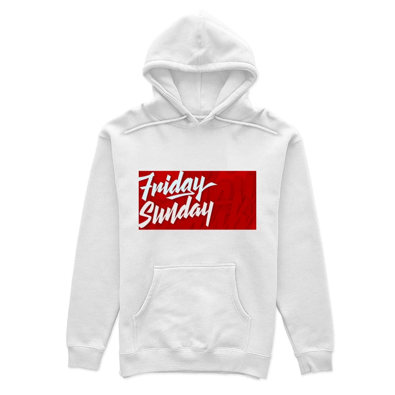 Design graphique de vendredi à dimanche Femme Sweat à capuche