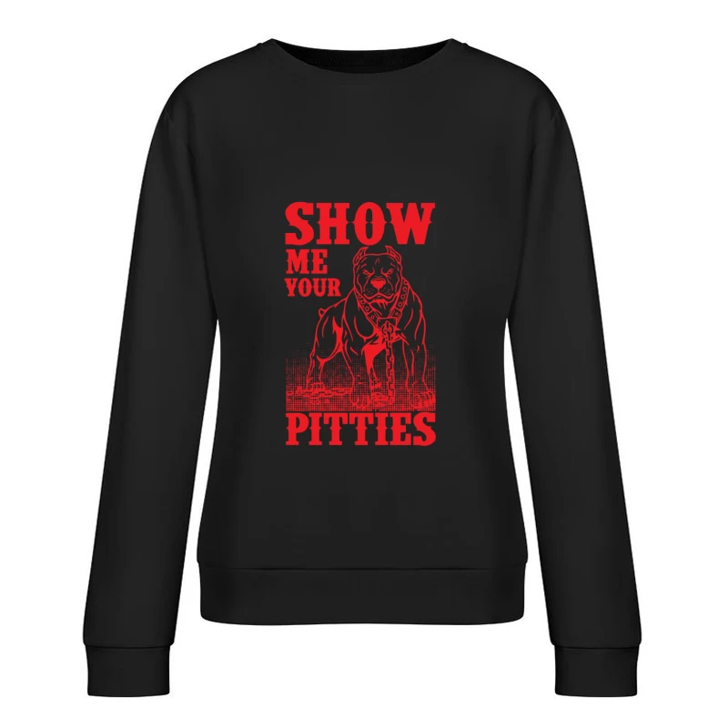 Affichez vos pittbulls Femme Sweat-shirt à enfiler