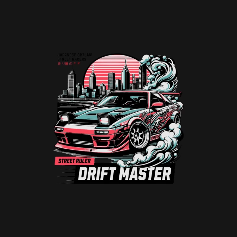 Drift Auto in Stadtlandschaft Damen T-Shirt