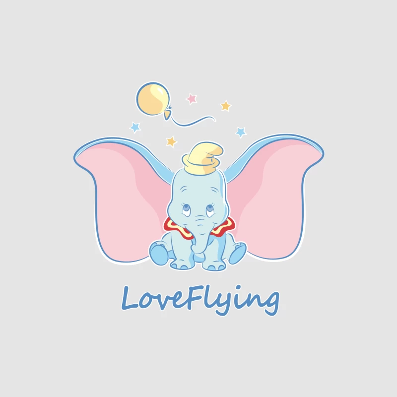 Fliegender Elefant mit Ballon Herren Pullover Hoodie