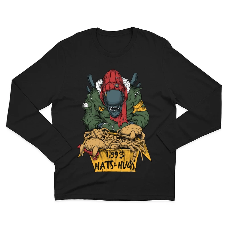 Monster Hat Vendor with Crabs Male Long Sleeve T-Shirt