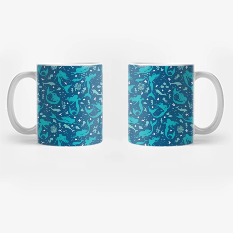 Dive into Whimsy: Enchanting Mermaid Adventure Coffee Mug