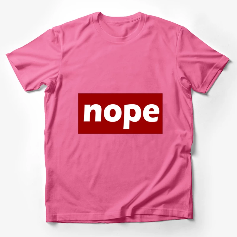 Nope typograph Male T-Shirt
