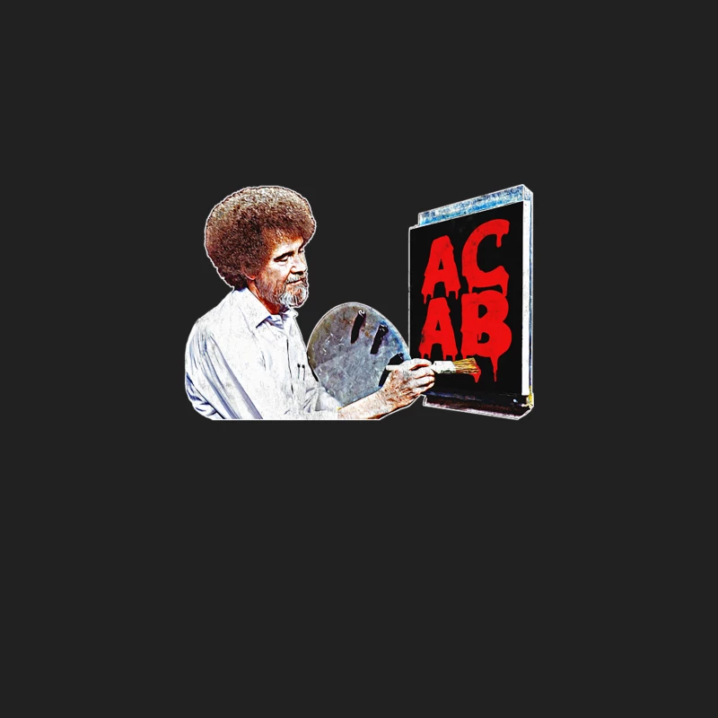 Bob Ross ACAB Meme Bucket Hat