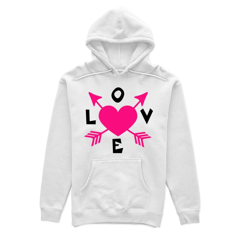 Cœur en flèche stylisé Femme Sweat à capuche