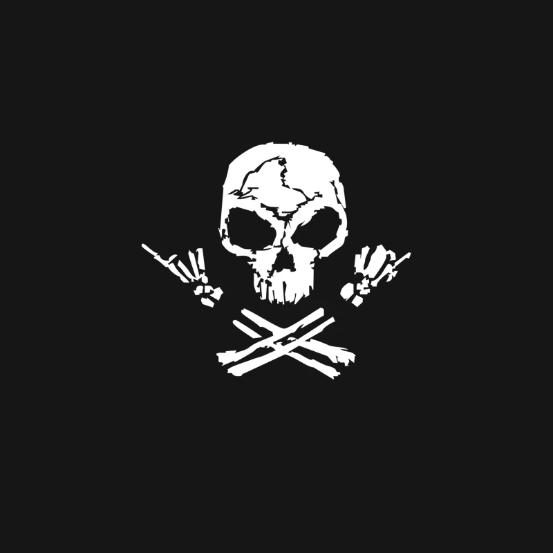 Rock Skull Desk Mat