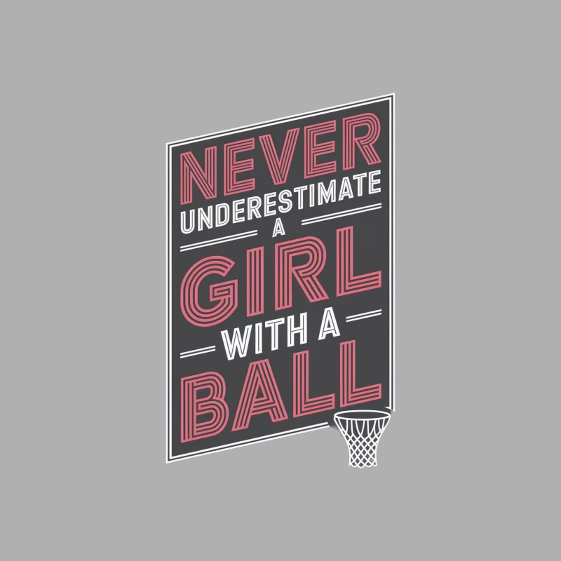 Inspirational Basketball Girl Power Motivational Quote Male Tank Top