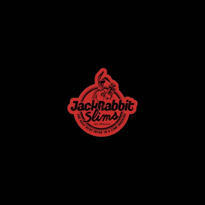 Jack Rabbit Slim's retro Red Travel Mug