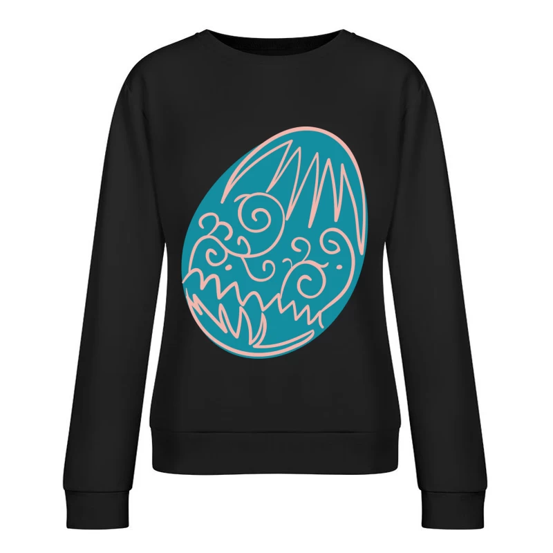 Oeuf décoratif fantaisie Femme Sweat-shirt à enfiler
