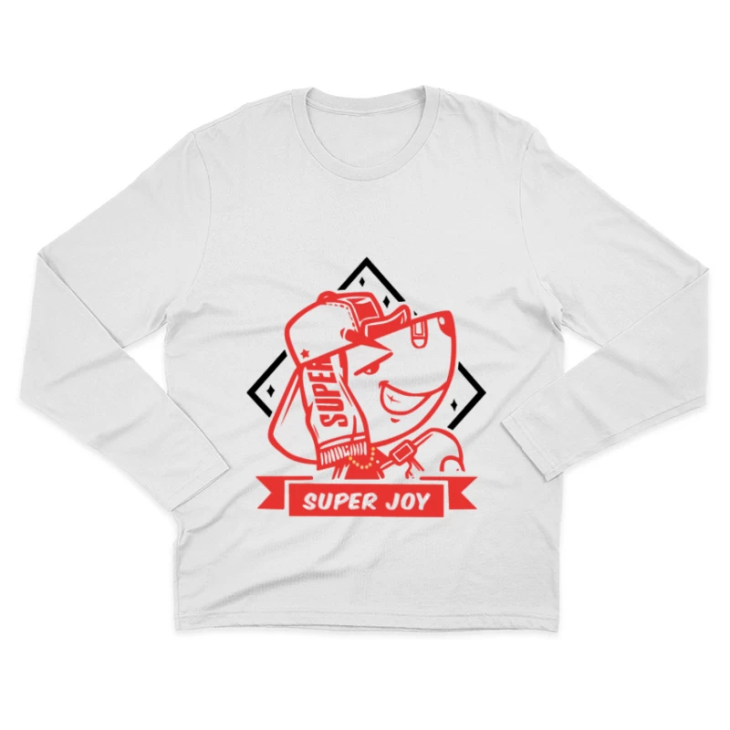 Superheld-Bär mit Limonade Herren Langarm T-Shirt