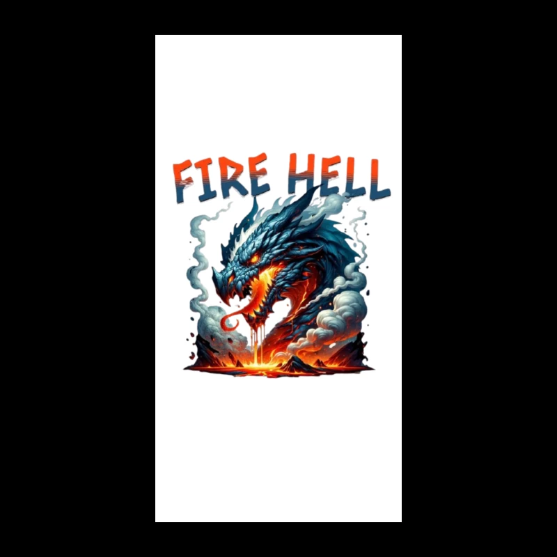 Fire Hell Dragon with Glowing Flames iPhone Case