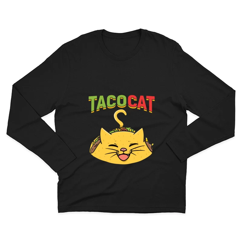 Illustration de chat taco mignon Homme Manches Longues T-Shirt