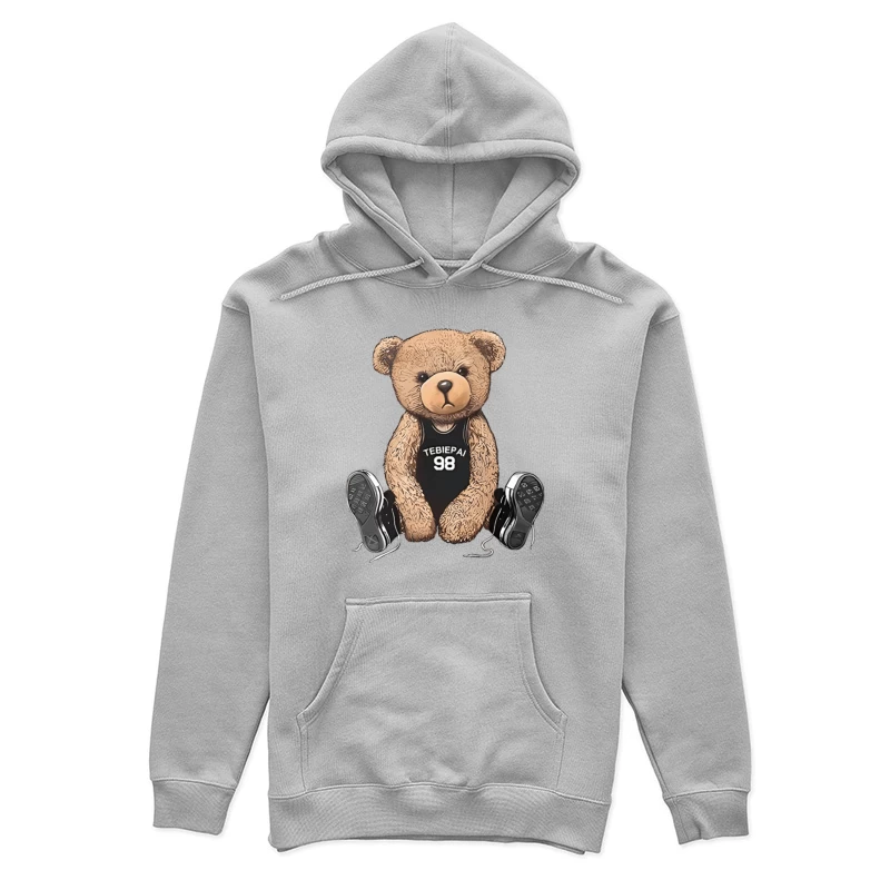 Bär im Basketballtrikot mit Turnschuhen Damen Pullover Hoodie