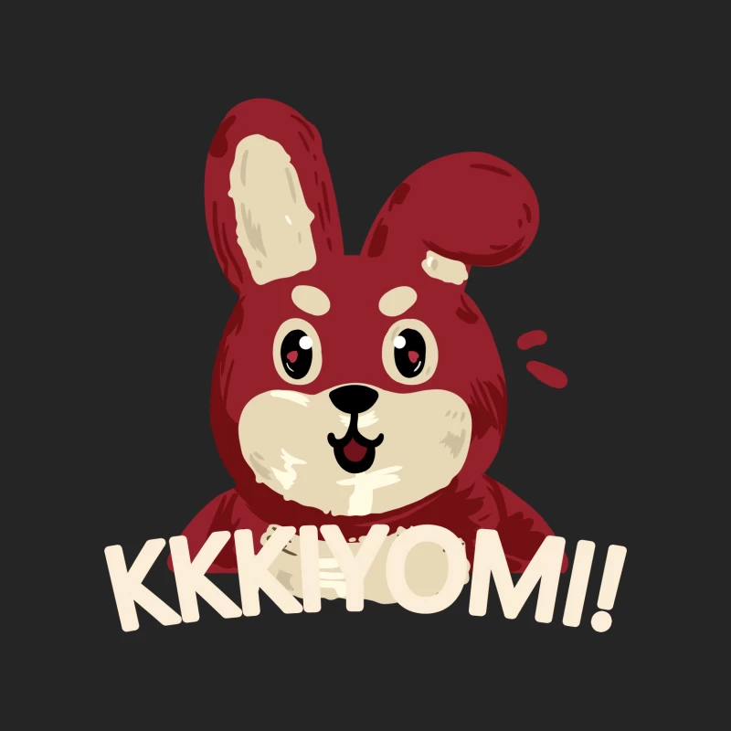 Niedlicher roter Hase Cartoon Damen Pullover Sweatshirt