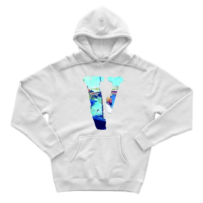 Gemälde inspiriertes Design mit Künstler-Initialen Herren Pullover Hoodie