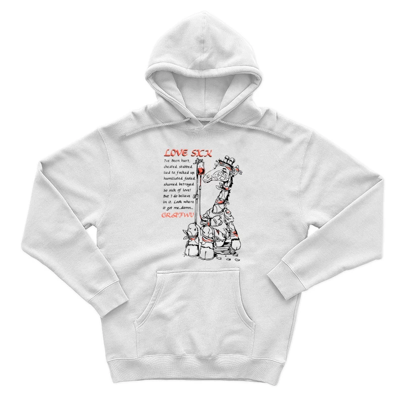 Kunst von einem traurigen Streichholzmann Herren Pullover Hoodie