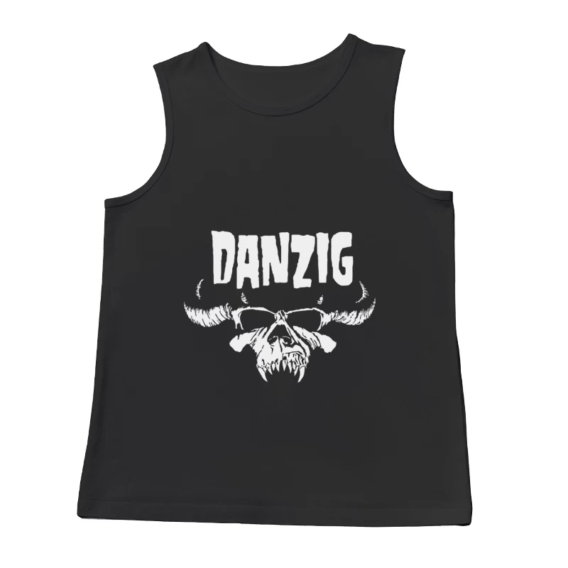 Danzig Band Gothic Skull Logo Design Male Tank Top