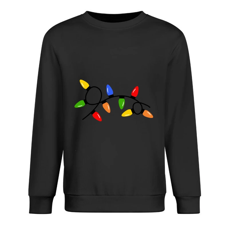 Guirlandes de fêtes colorées Homme Sweat-shirt à enfiler
