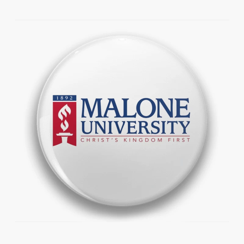 Malone University Official Logo - Christian Higher Education Since 1892 Pin