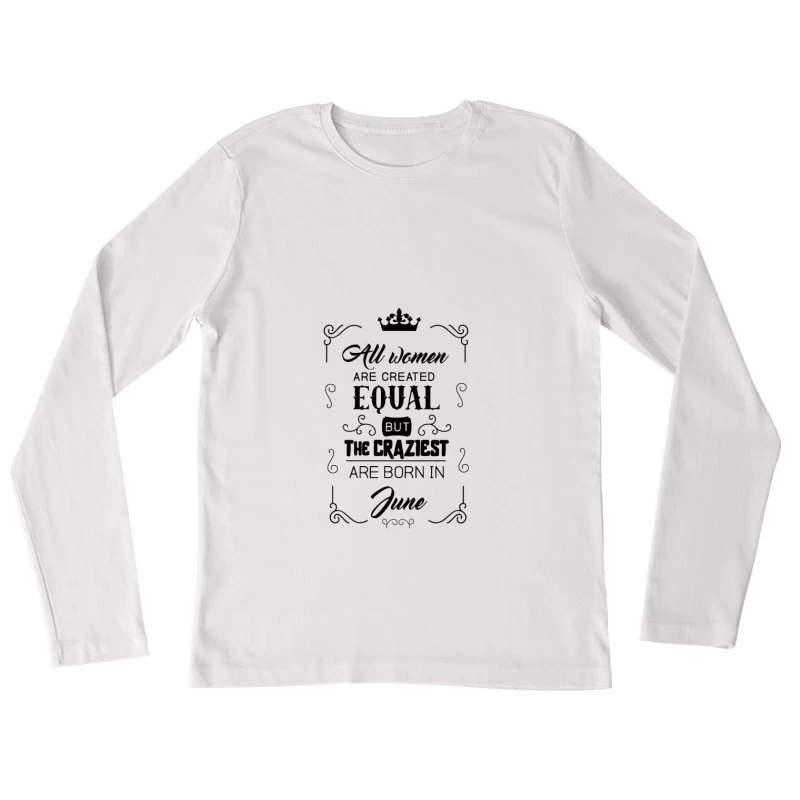 Sourire dessiné avec texte inspirant Femme Manches Longues T-Shirt