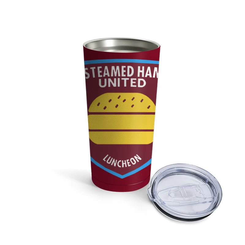 Simpsons / West Ham Parody - STEAMED HAM UNITED Travel Mug