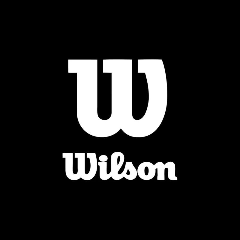 Wilson Sports Brand White Logo Design Mouse Pad