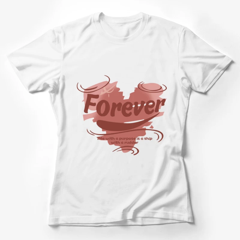 Herzdesign mit Spruch Damen T-Shirt